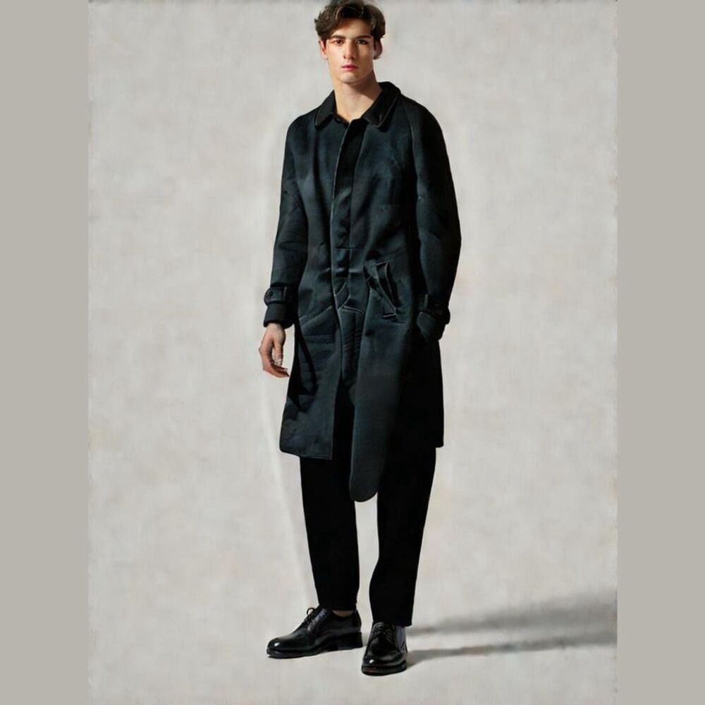 Natural Colors Cashmere Wool Overcoat Medium